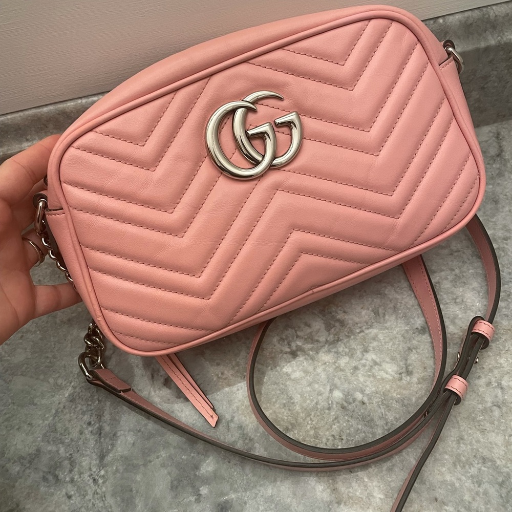 Authentic Gucci marmont crossbody PINK